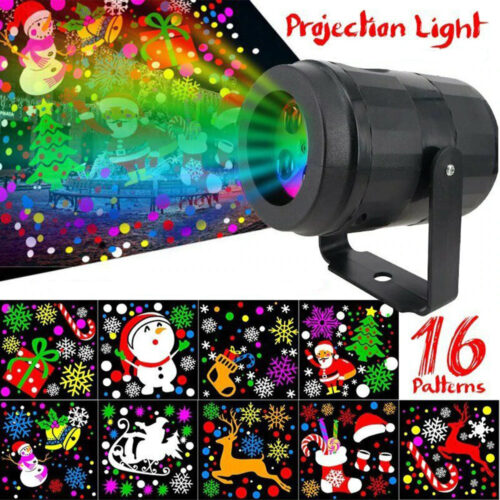 LED Projekciona Lampa - Laser 16 Božićnih Šablona