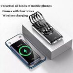 Bežični Punjač - Power Bank Sa 4 Kabla Bežični Punjač - Power Bank Sa 4 Kabla