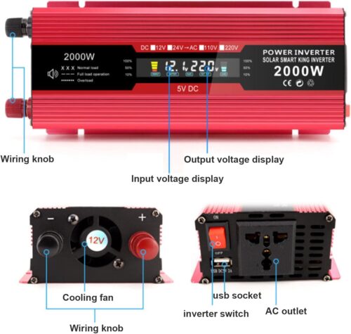 Pretvarač Napona 2000W DC01 12V-220V