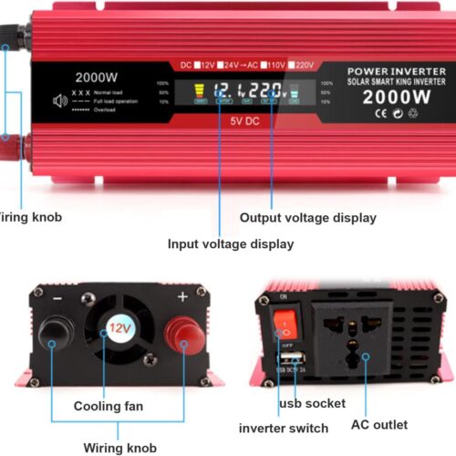 Pretvarač Napona 2000W DC01 12V-220V
