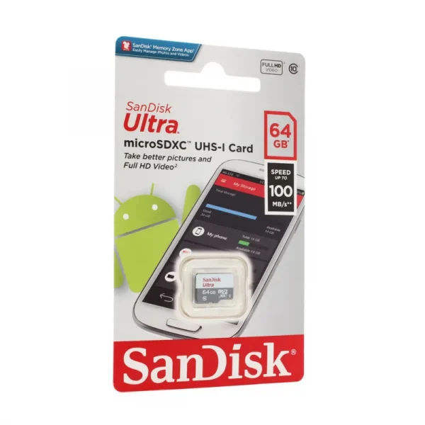 Memorijska Kartica SanDisk SDHC 64GB Ultra Micro 100MB/s