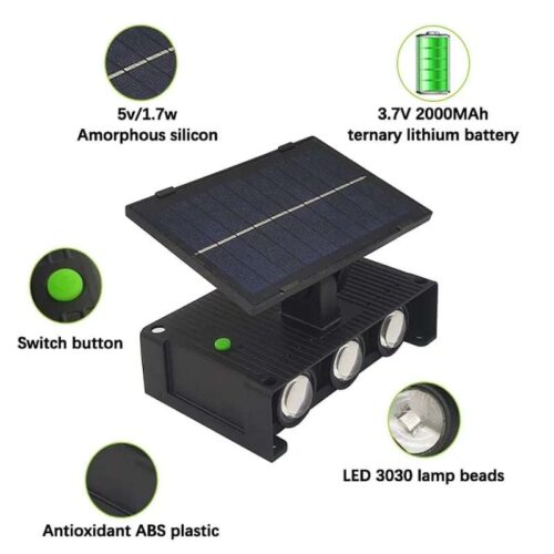 Solarna Lampa Sa Duplom Rasvetom