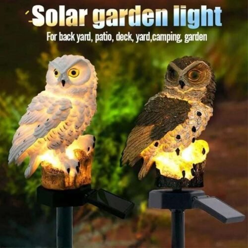 Solarna Lampa Za Dvorište - Sova