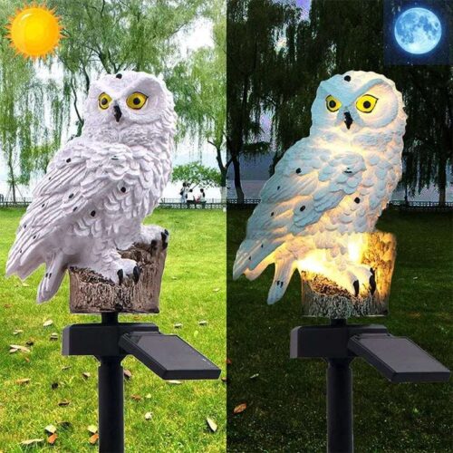 Solarna Lampa Za Dvorište - Sova