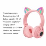 Svetleće Bluetooth Slušalice Sa Mačjim Ušima Svetleće Bluetooth Slušalice Sa Mačjim Ušima