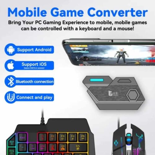 Gejmerska Tastatura i Miš Za Mobilne Uredjaje