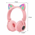 Svetleće Bluetooth Slušalice Sa Mačjim Ušima Svetleće Bluetooth Slušalice Sa Mačjim Ušima