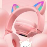 Svetleće Bluetooth Slušalice Sa Mačjim Ušima