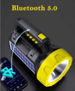 Solarna Ručna Baterijska Lampa Sa Bluetooth Zvučnikom