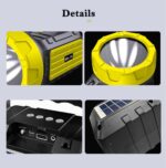 Solarna Ručna Baterijska Lampa Sa Bluetooth Zvučnikom Solarna Ručna Baterijska Lampa Sa Bluetooth Zvučnikom