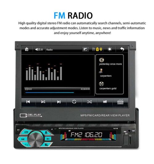 Bluetooth Radio Sa Zadnjom Kamerom i Teleskopskim Ekranom