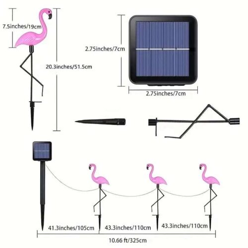 Solarna Lampa Flamingo