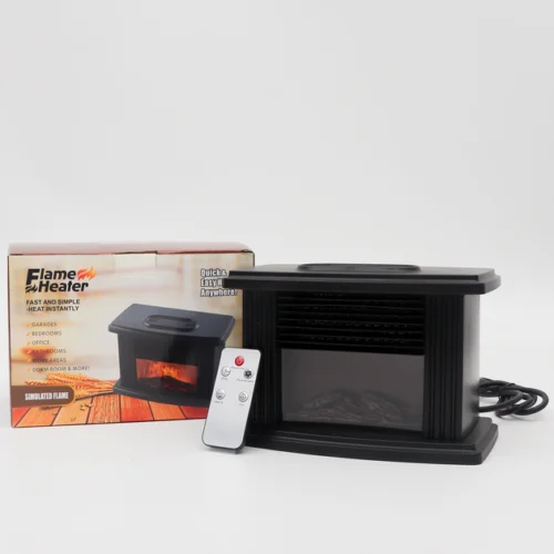 Mini prenosni električni grejač sa efektom plamena