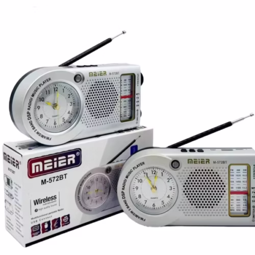 Bežični retro bluetooth radio sa satom