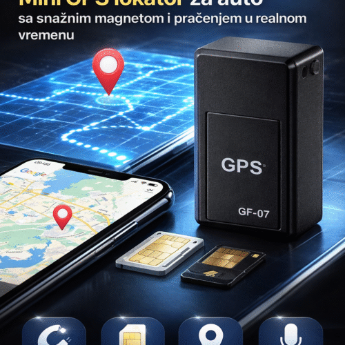 Mini GPS lokator za auto sa magnetom i praćenjem u realnom vremenu