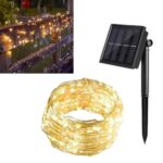 LED Solarne Lampice 10m sa 100 Dioda – Dekoracija za Baštu i Terasu